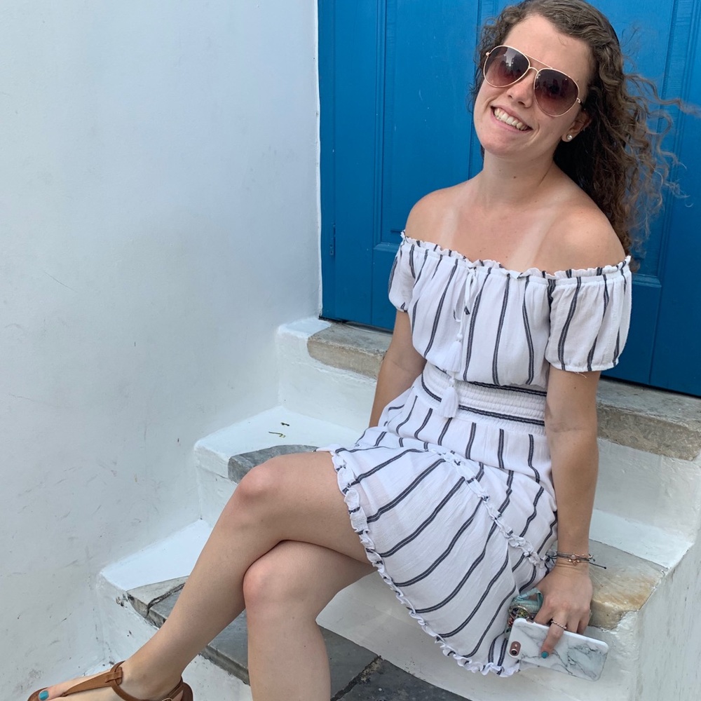 White American Eagle Dress